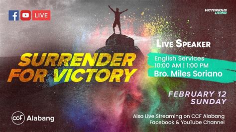 ccf service today|We are live today at .